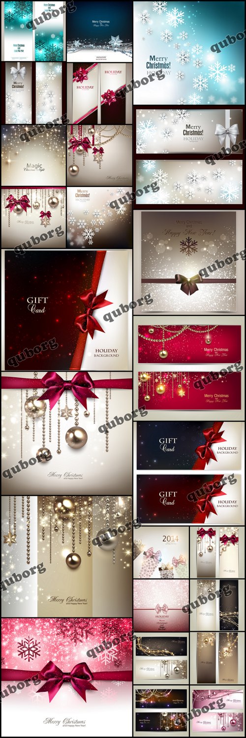 Stock Vector - Christmas Backgrounds And Banners 2