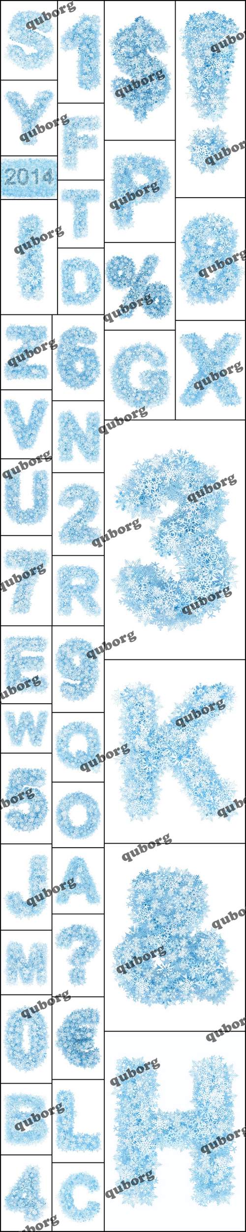 Stock Photos - Snow Alphabet