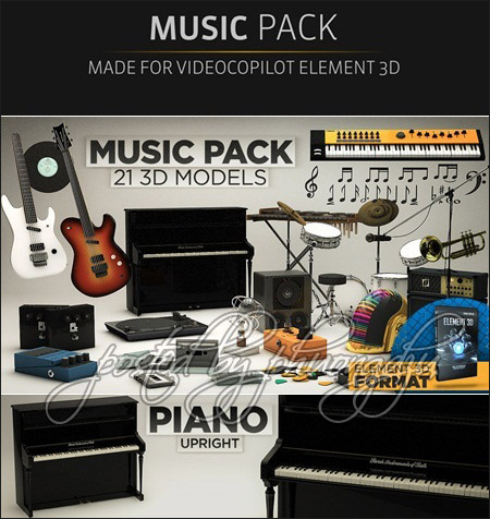 The PixelLab - 3D Music Pack