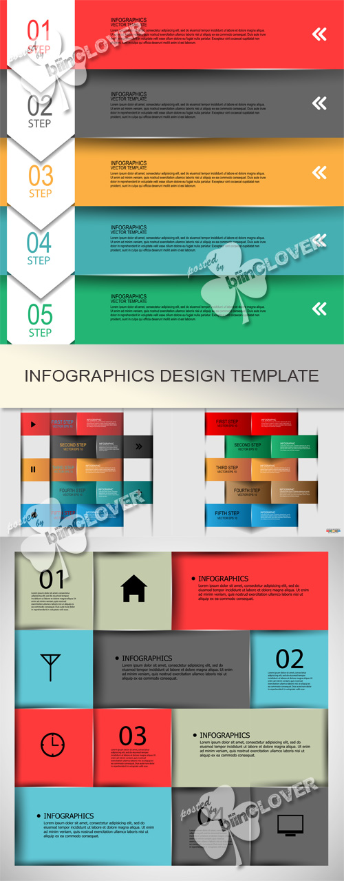 Infographics design template 0532