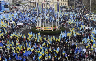 В Киев направляется оппозиция из Западной Украины