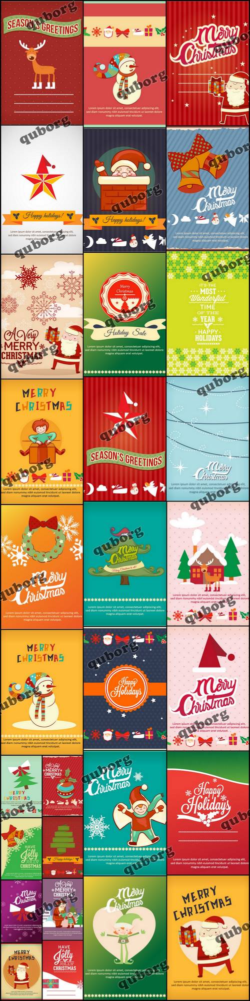 Stock Vector - Christmas Illustrations Set 5