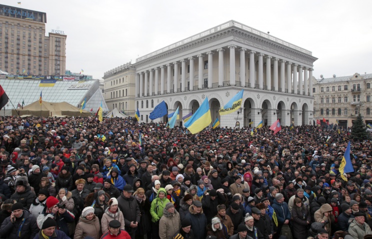 Милиция: на митинги в Киеве вышли около 35 тысяч человек