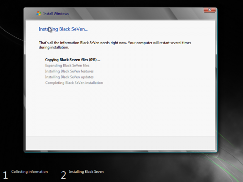Windows 7 Black Ultimate Build 18 Final ( January -2014 )