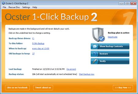 Ocster 1-Click Backup v2.04