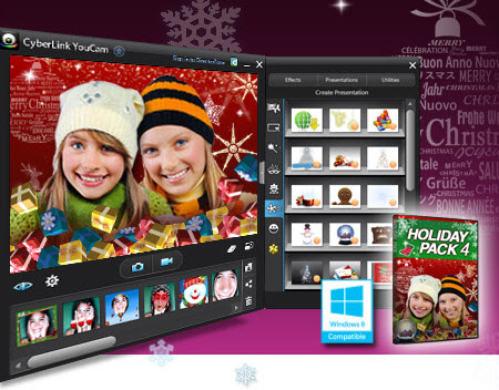 CyberLink YouCam Holiday Pack for YouCam v5 :January.25.2014