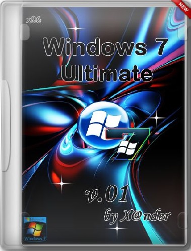Windows 7 SP1 Ultimate x86 v.01 by X@nder RUS (2014)