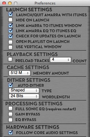 Amarra - аудиофильский плеер для Mac OS X (альтернатива Audirvana)