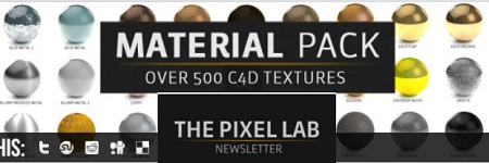 The Pixel Lab Material Pack for Cinema4D