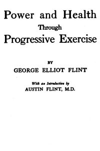 Power and Health Through Progressive Exercise