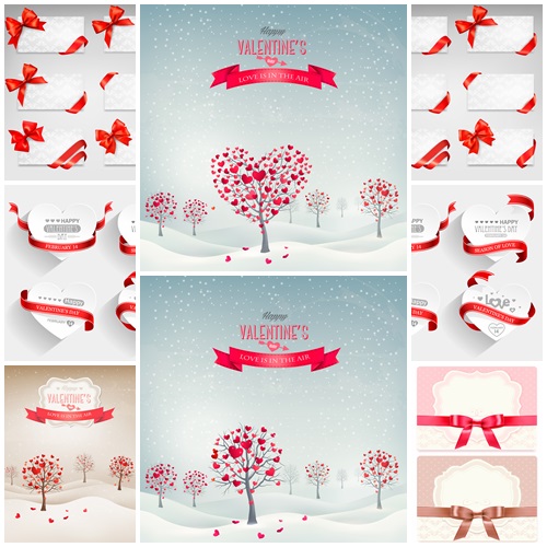 Vector collection for Valentines Day, 14 February, part 27