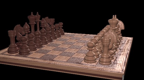   HD / Chess Board Rotate Dark HD