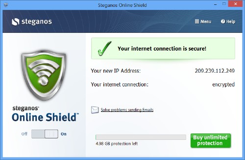 Steganos Online Shield - бесплатная лицензия на 1 год