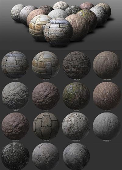 CGCookie - Blender - Citizen Stone Texture ReferencE Pack