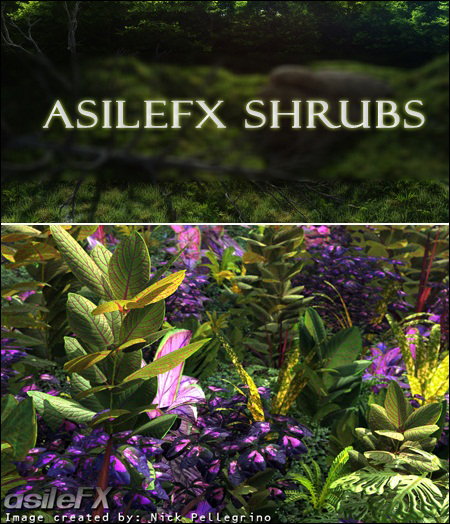[Max]  AsileFX Shrub & Tropical Plants Pack Vuegen