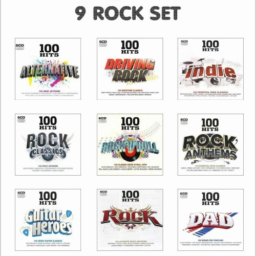 100 Hits: 9 Rock Set (45CD) (2007-2013)