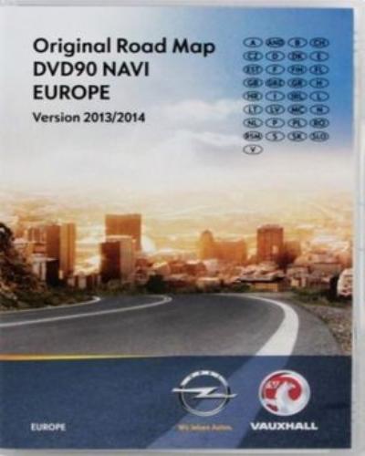 Opel Original Road Map DVD90 NAVI EUROPE 2013-2014 MULTiLANGUAGE-NAViGON