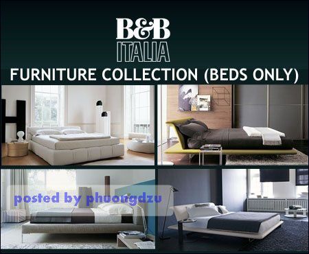 [Max] B & B Italia Furniture Collection - Beds Only