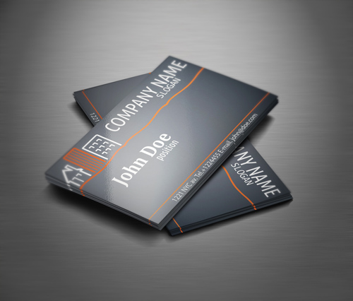 Real Estate Business Card Vector Template