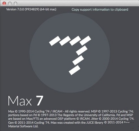 Cycling 74 Max 7 v7.0.1 (Mac OSX)