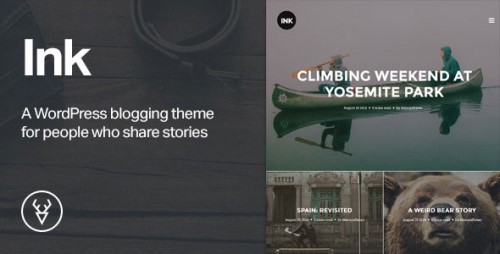 NULLED Ink v1.2.7 - A WordPress Blogging theme to tell Stories product picture