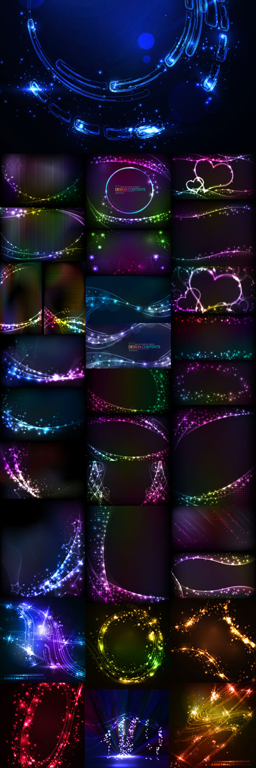 Luminescent vector backgrounds