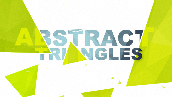 VideoHive - Abstract Triangles Logo Reveal
