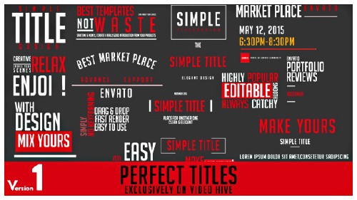 VideoHive - Perfect Titles 10428197