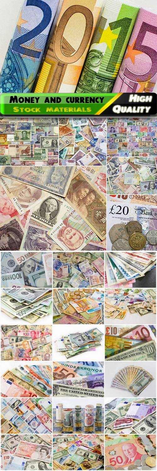 Money backgrounds and currency of different countries - 25 HQ Jpg