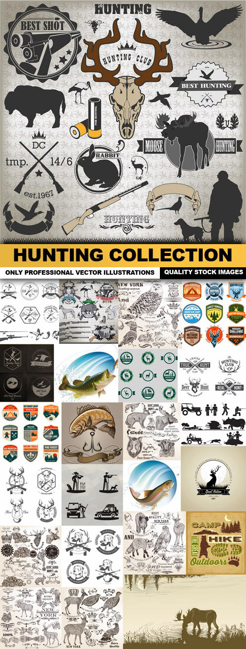Hunting Collection Vector set 25