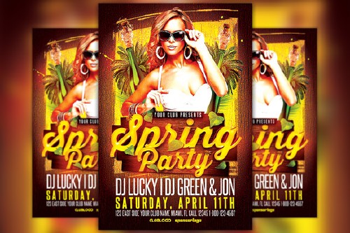 CM - Spring Party Flyer Template 216560