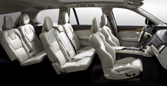 Das XC90 bietet sieben komfortablen sitzplätzen.