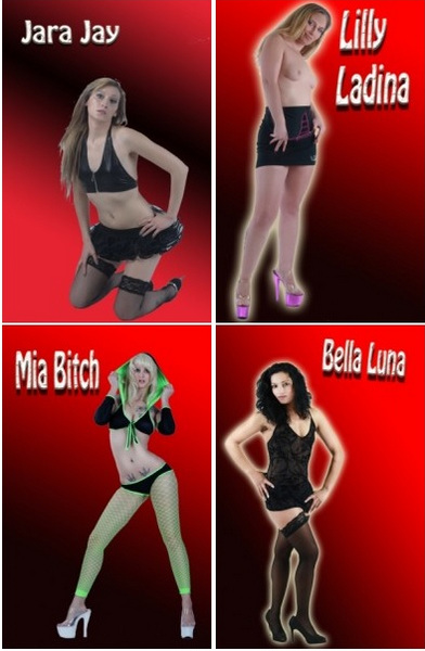 [Gangbang01.de] Bella Luna, Lilly Ladina, Jara Jay, Mia Bitch & Candy Melody Gangbang [2014 ., bukkake, gangbang, creampie, SiteRip, 720p]
