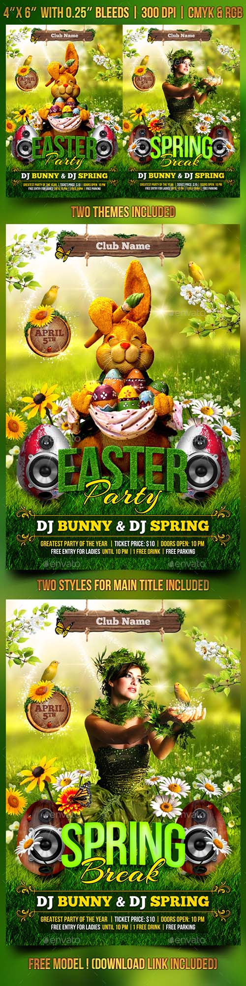 GraphicRiver - Spring and Easter Flyer Template 10668995