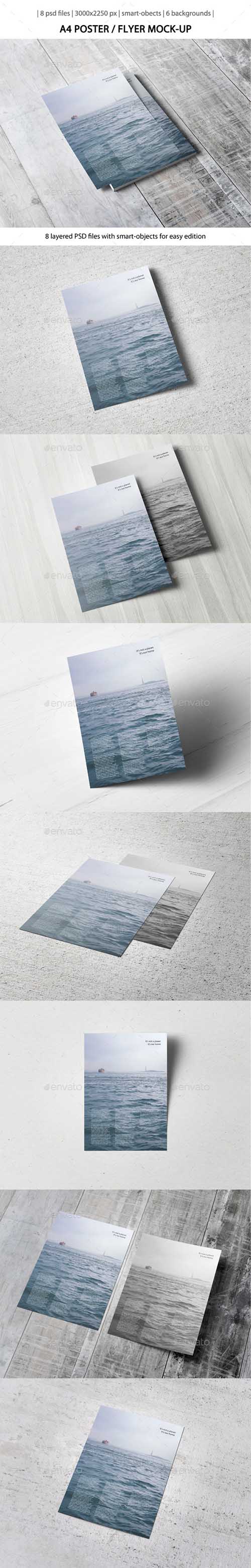 GraphicRiver: A4 Poster / Flyer Mock-Up 10823371
