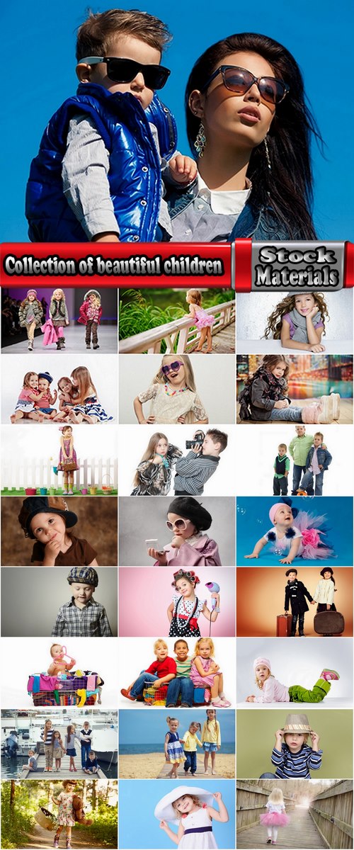 Collection of beautiful children in fashionable clothes baby dress cap model 25 HQ Jpeg