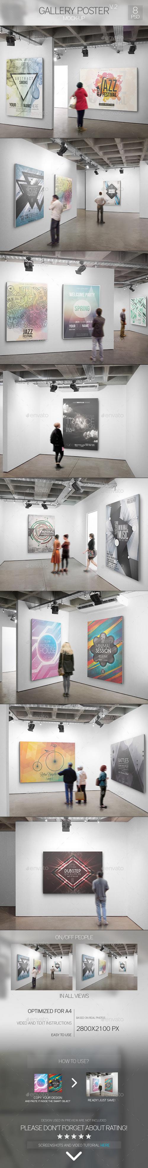 GraphicRiver: Gallery Poster Mock-Up 2 - 11064024