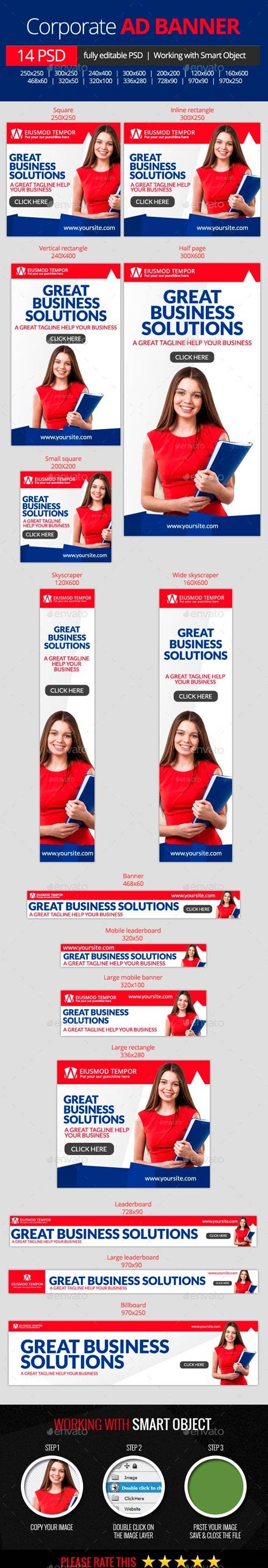 GraphicRiver - Business Corporate web banners