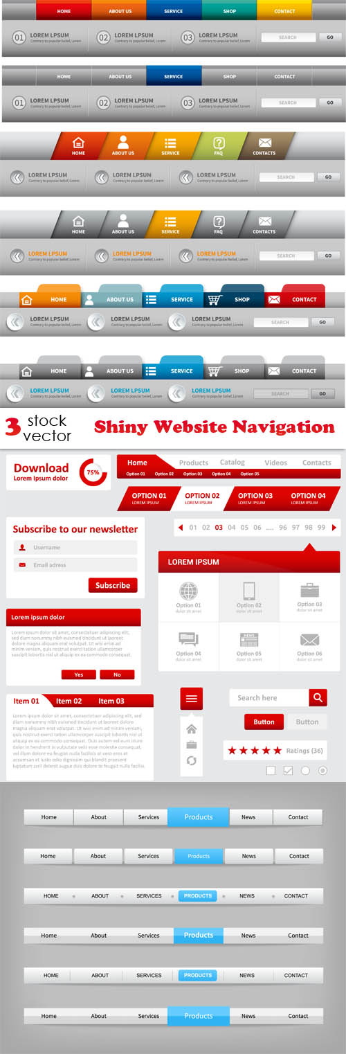 Vectors - Shiny Website Navigation 4