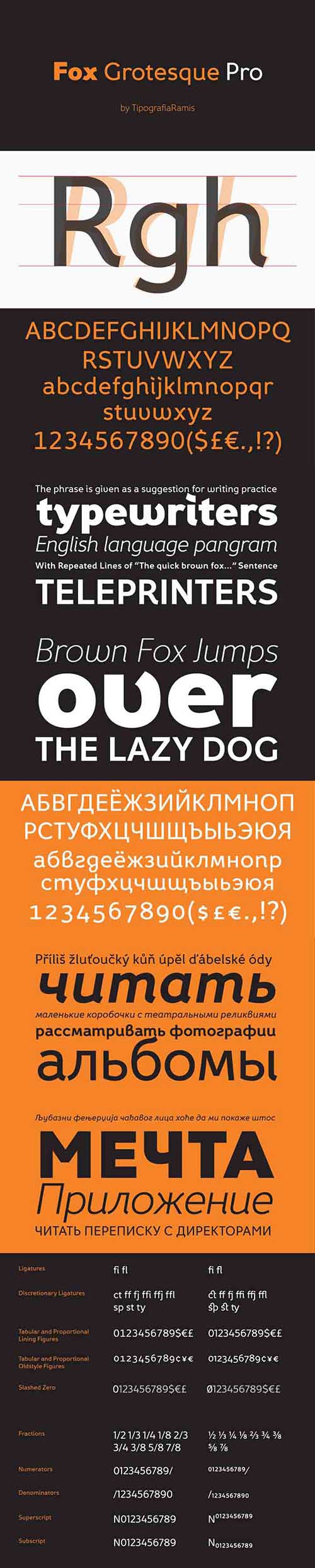 Fox Grotesque Pro Font Family