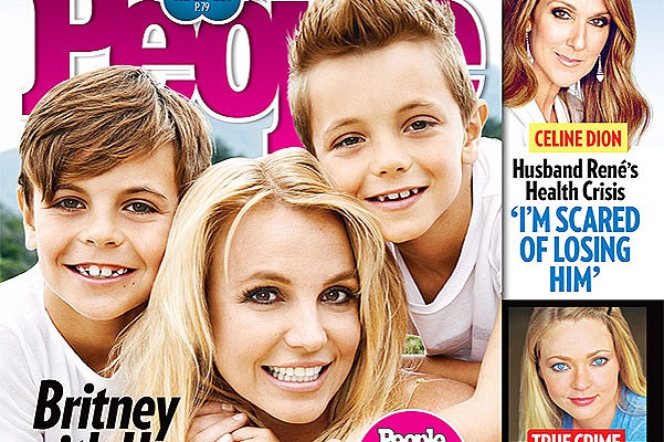 Бритни Спирс снялась для обложки журнала вместе с сыновьями