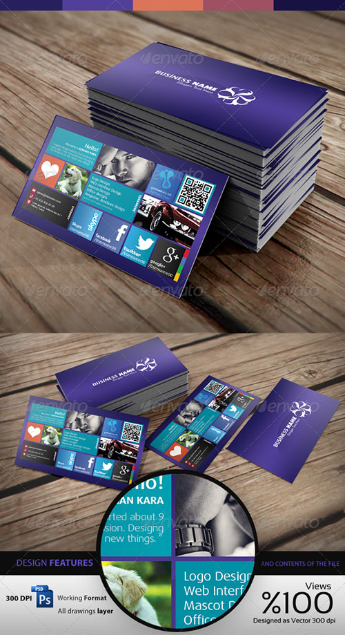 GraphicRiver - Wins 8 - Personal - Business Card Visit