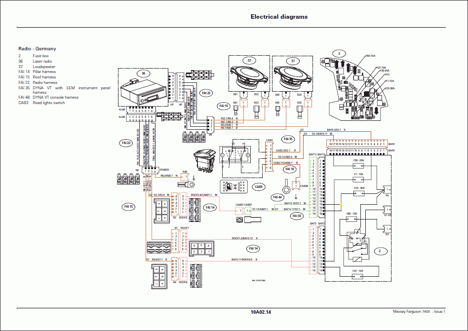 Massey Ferguson Service Manual 2015 - MHH AUTO - Page 1  2010 Massey Ferguson 1660 Radio Wiring Diagram    MHH AUTO