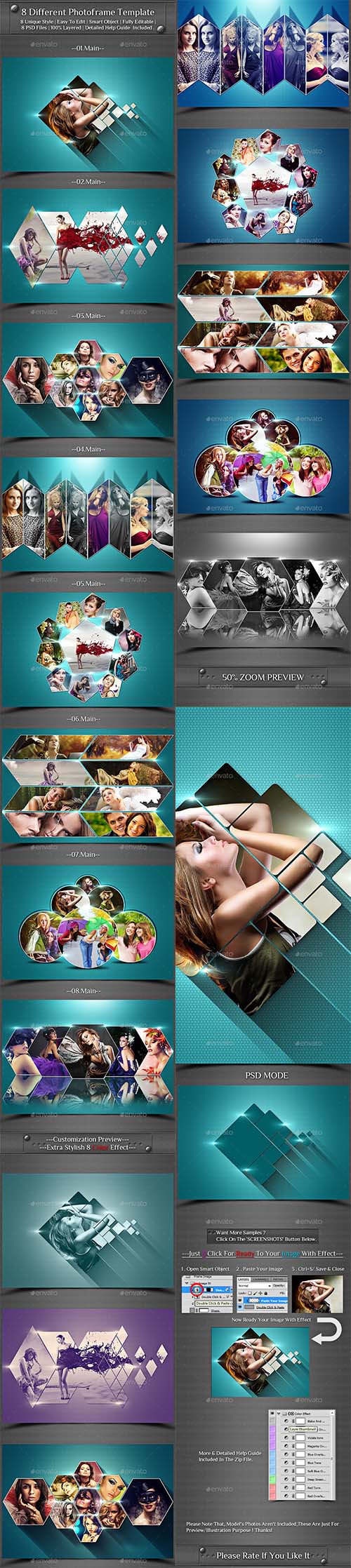 GraphicRiver - 8 Different Photoframe Template 10813819
