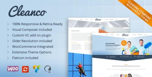 [nulled] Cleanco v1.4 - Cleaning Company WordPress Theme product picture
