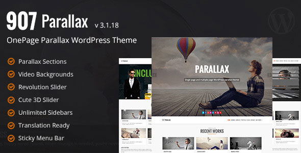907 v3.1.18 - Responsive WP One Page Parallax
