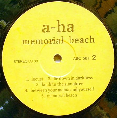 A-ha - Memorial Beach (1993), vinyl-rip 