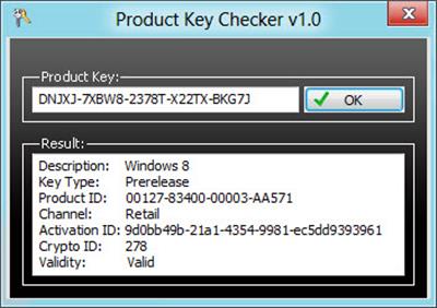 Download Product Key Checker v1.0.rar. Supports Windows Vista