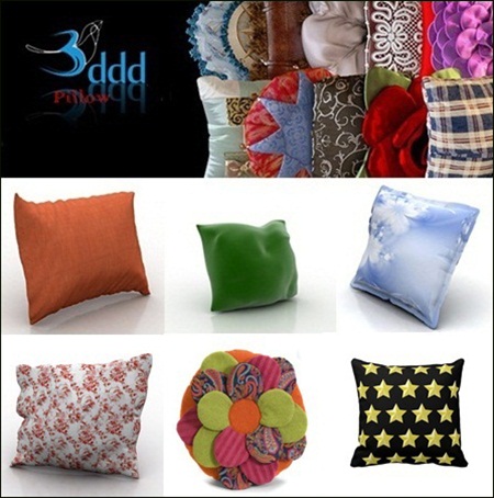 3DDD – pillows 3d models 