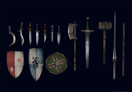Tridinaut Medieval Weapons Pack